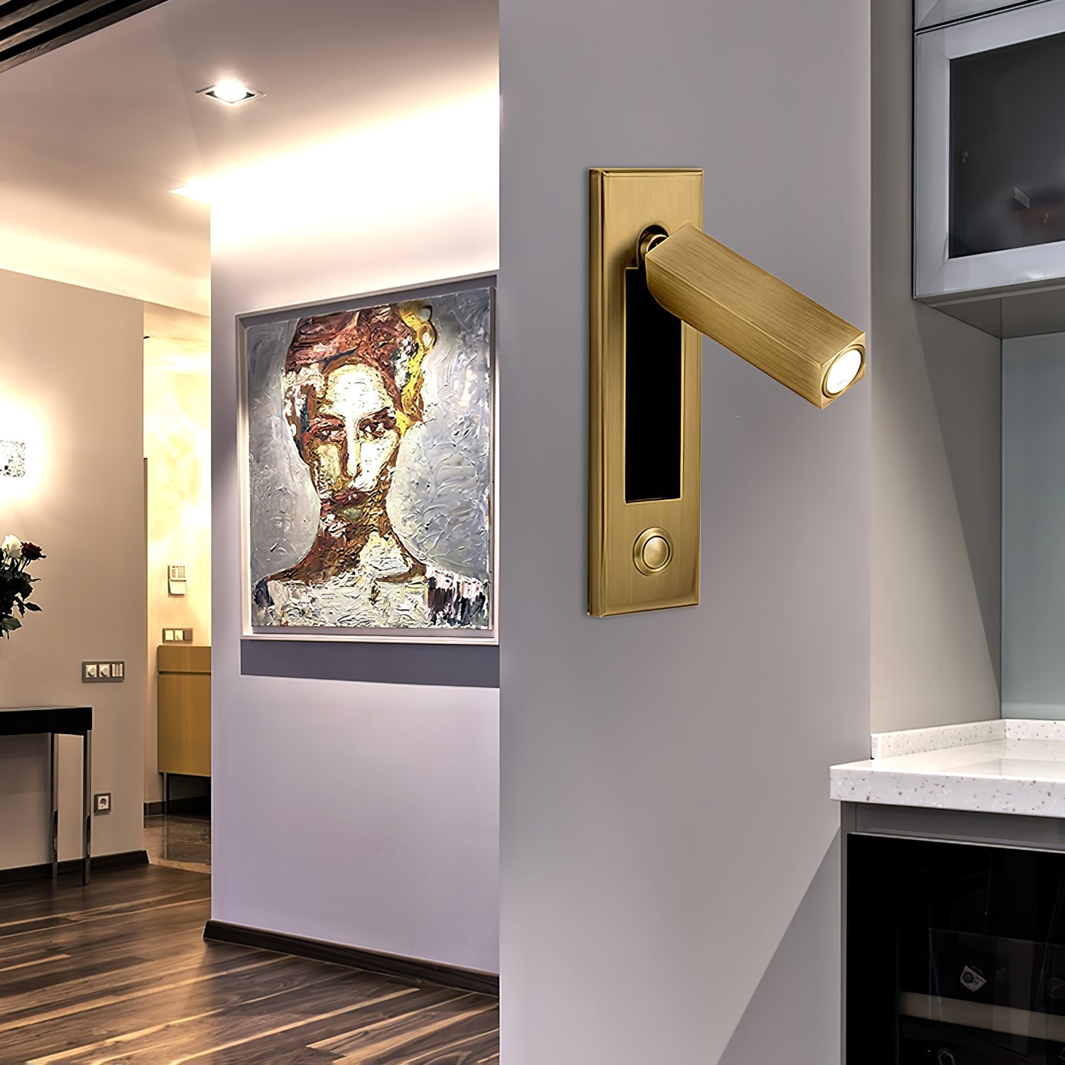 Embedded Bedside Plug-in Sconce - Blowlighting
