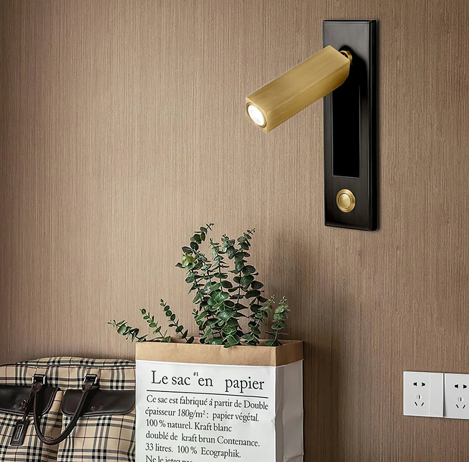 Arisha Modern Rotatable Embedded Bedside Sconce, Cylindrical/Square - Letslighting