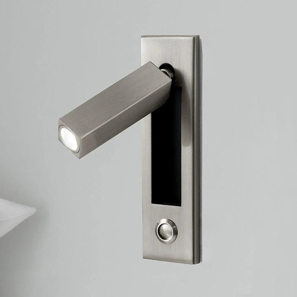 Arisha Modern Rotatable Embedded Bedside Sconce, Cylindrical/Square - Letslighting