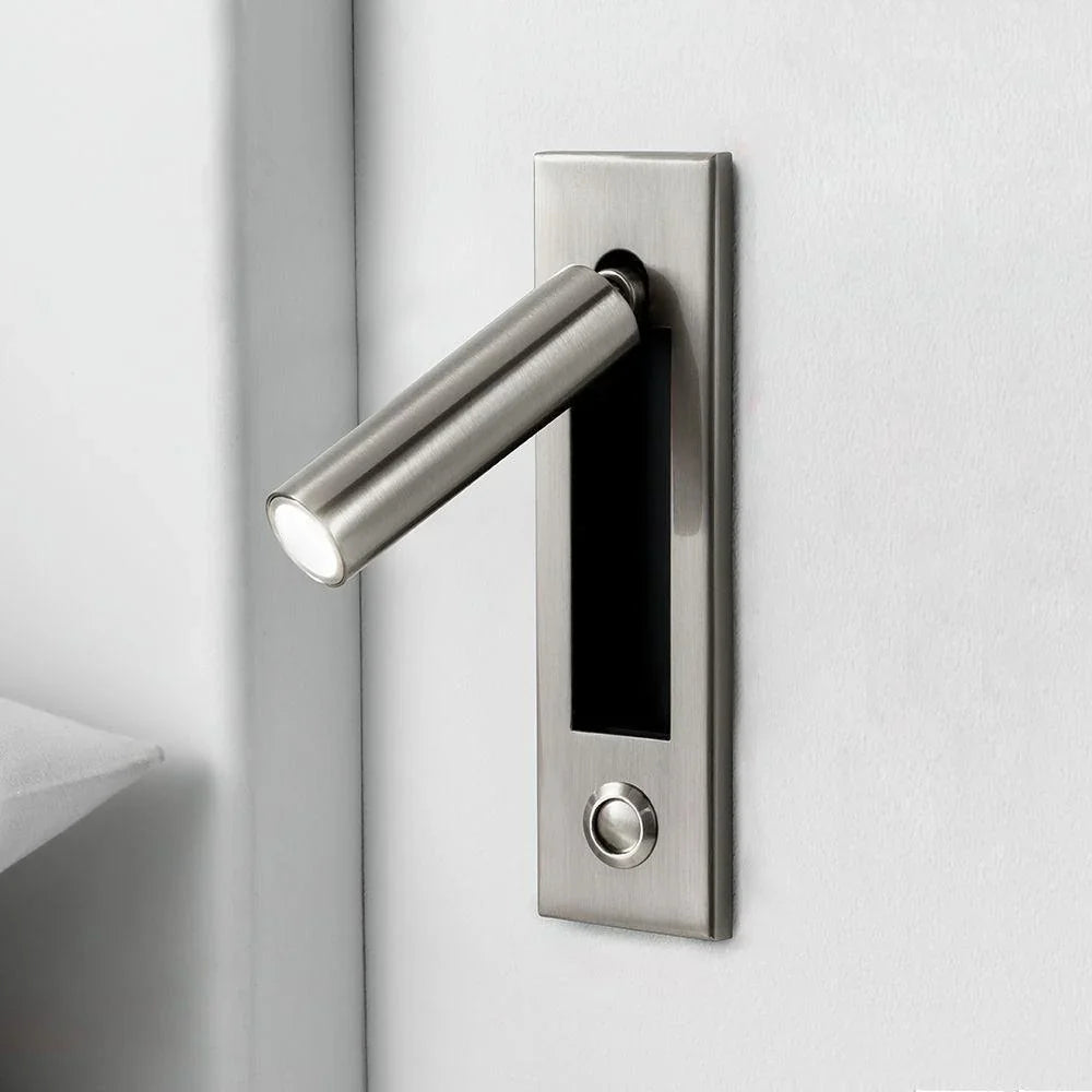 Arisha Modern Rotatable Embedded Bedside Sconce, Cylindrical/Square - Letslighting