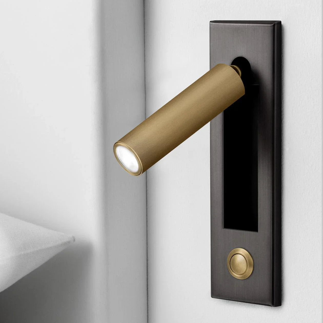 Arisha Modern Rotatable Embedded Bedside Sconce, Cylindrical/Square - Letslighting