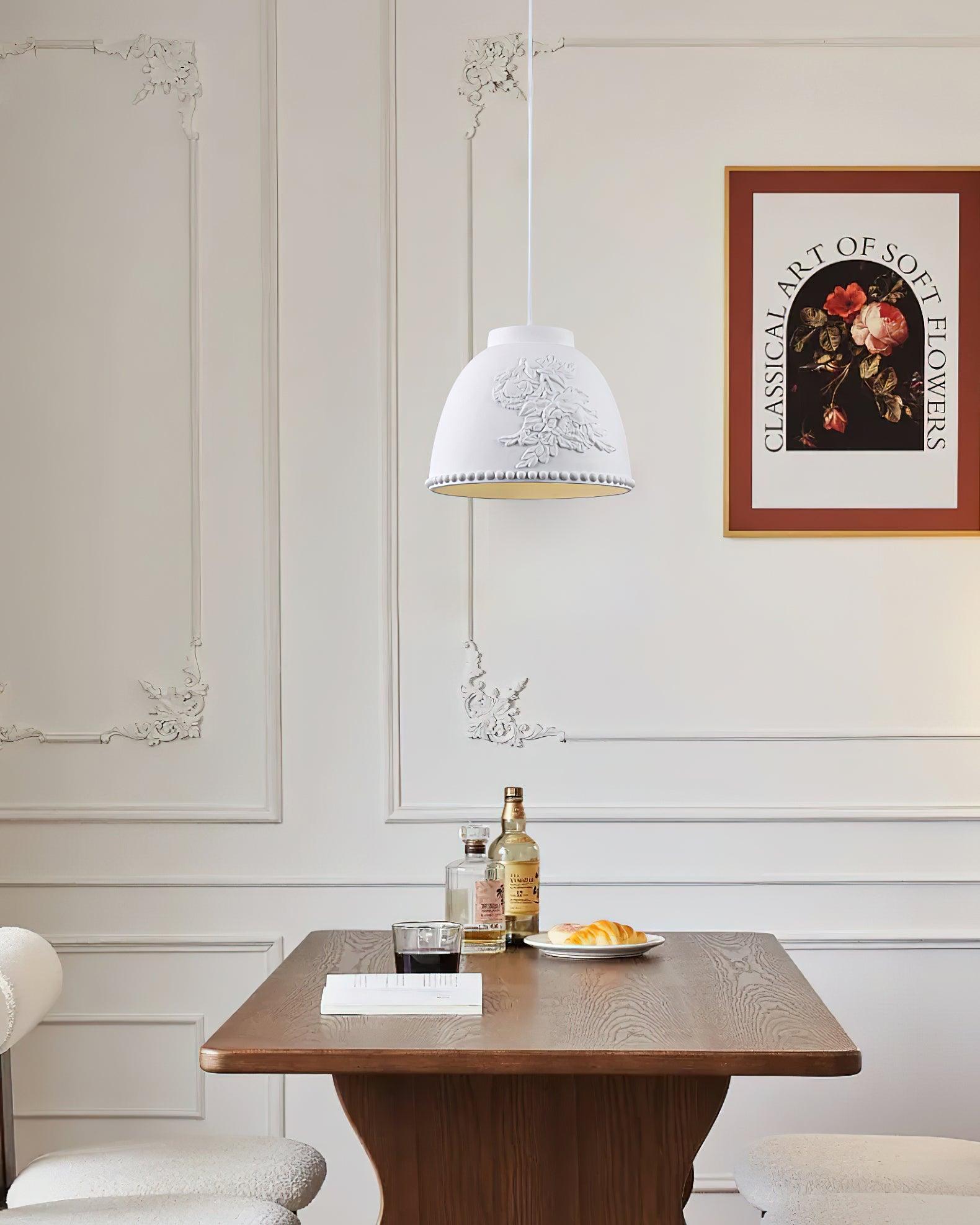 Floral Embossed Flora Pendant Lamp - Letslighting