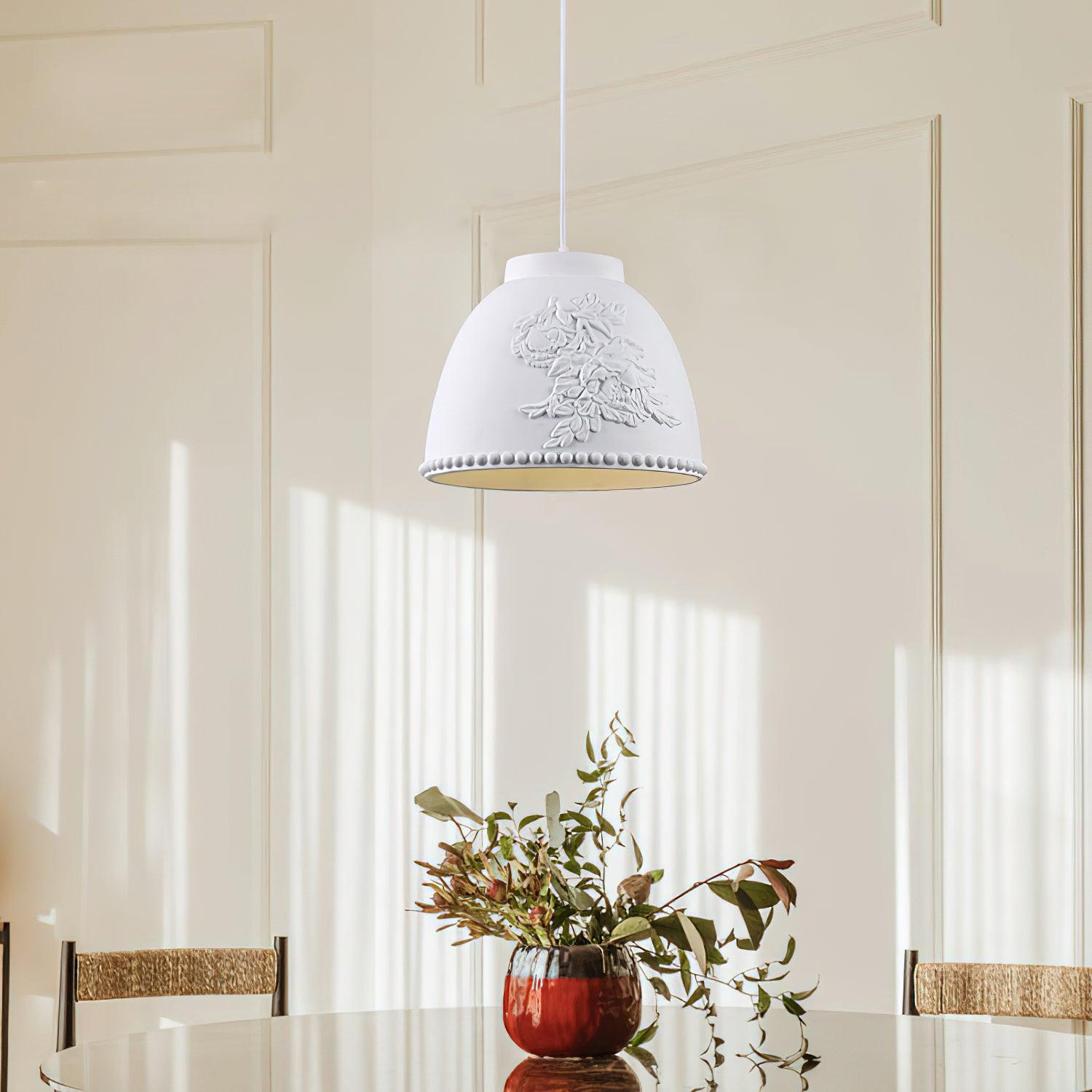 Floral Embossed Flora Pendant Lamp - Letslighting