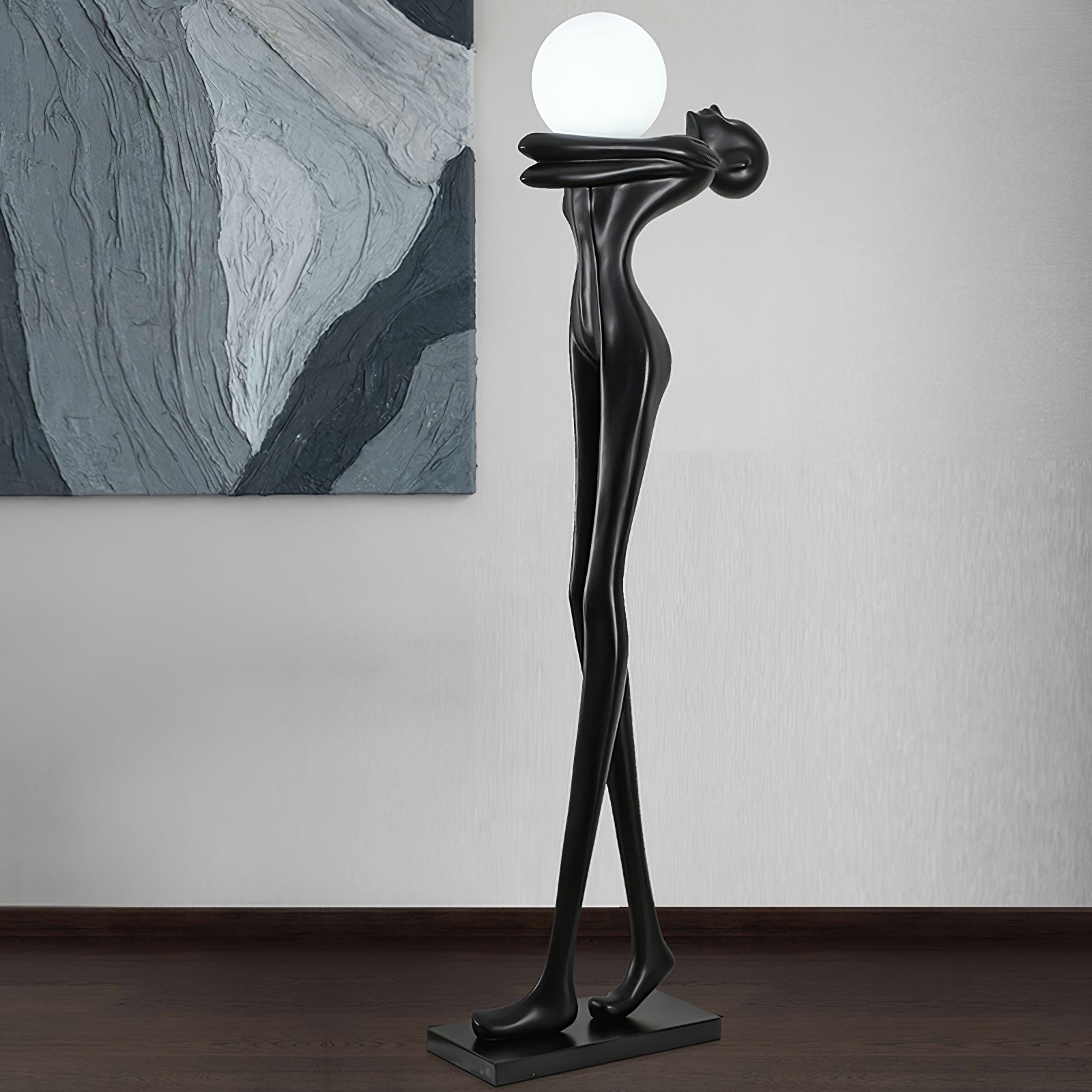 Ersolion Sculptural Fiberglass Floor Lamp - Letslighting