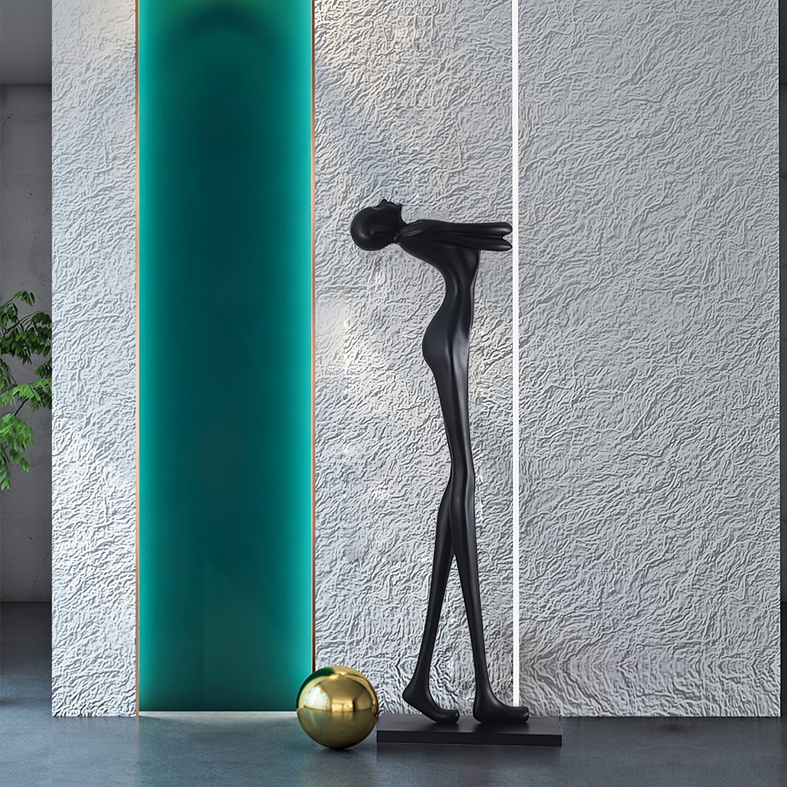 Ersolion Sculptural Fiberglass Floor Lamp - Letslighting