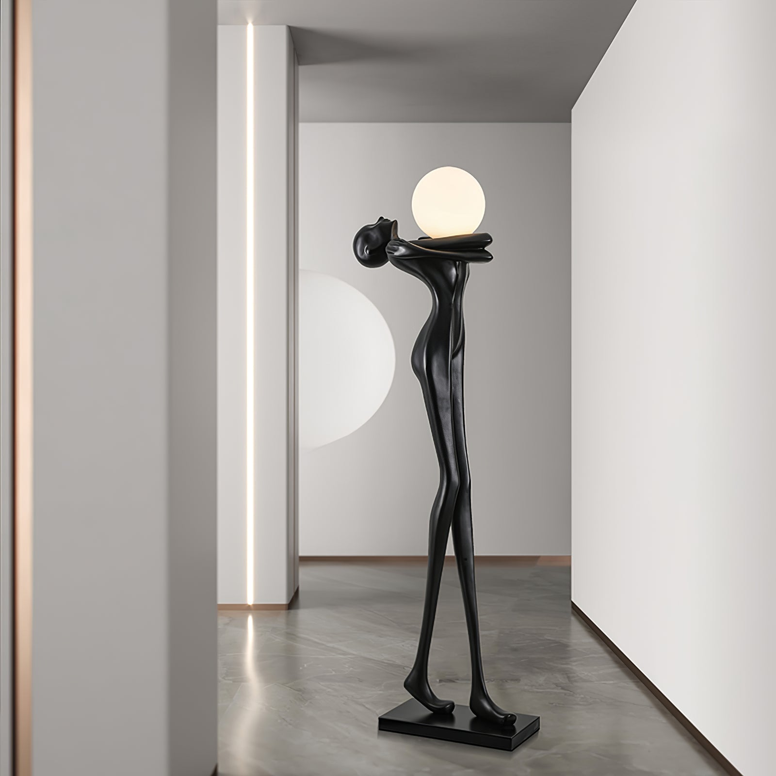 Ersolion Sculptural Fiberglass Floor Lamp - Letslighting