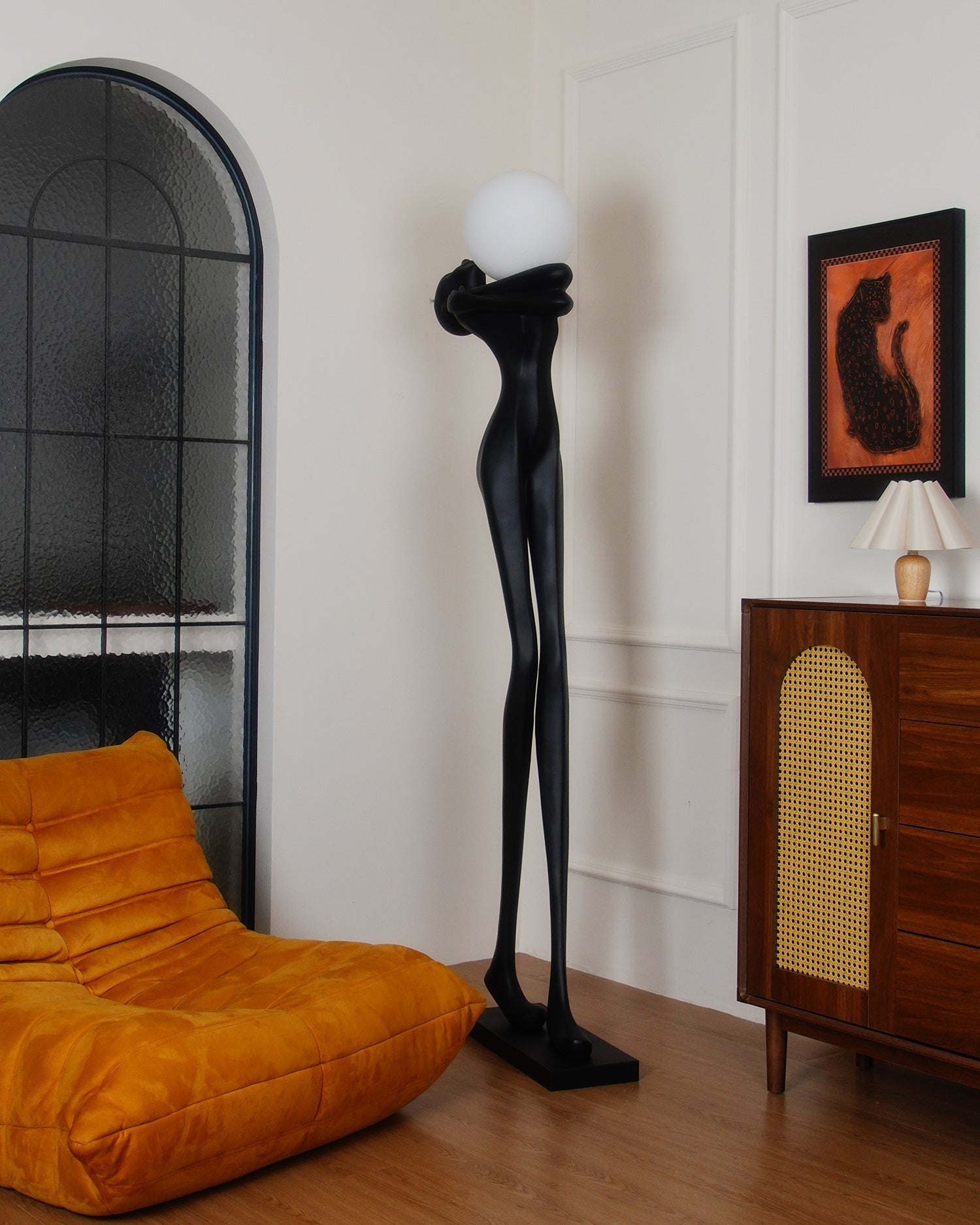 Ersolion Sculptural Fiberglass Floor Lamp - Letslighting