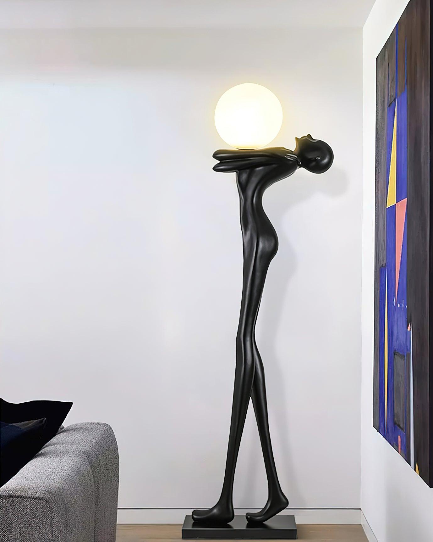 Ersolion Sculptural Fiberglass Floor Lamp - Letslighting