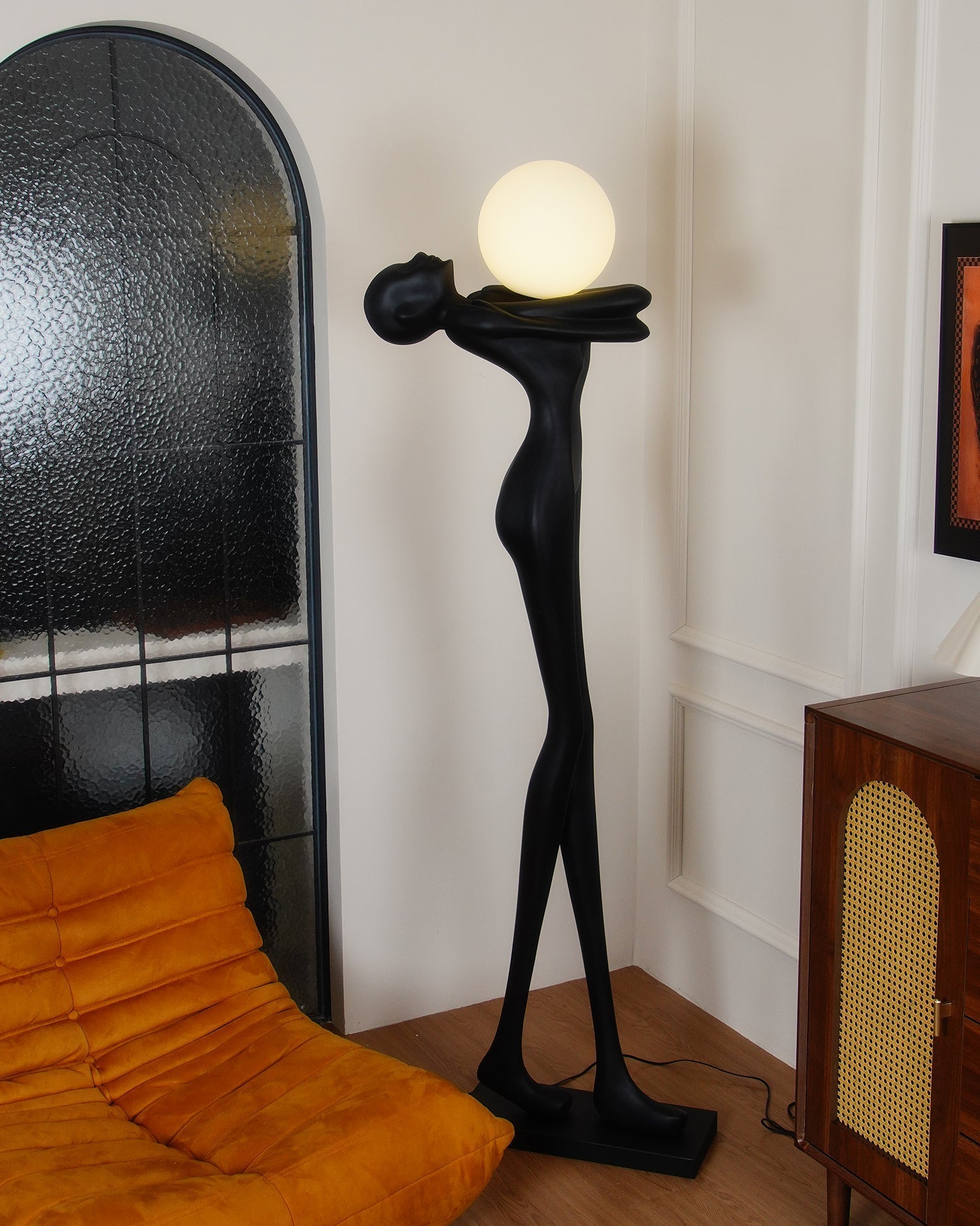 Ersolion Sculptural Fiberglass Floor Lamp - Letslighting