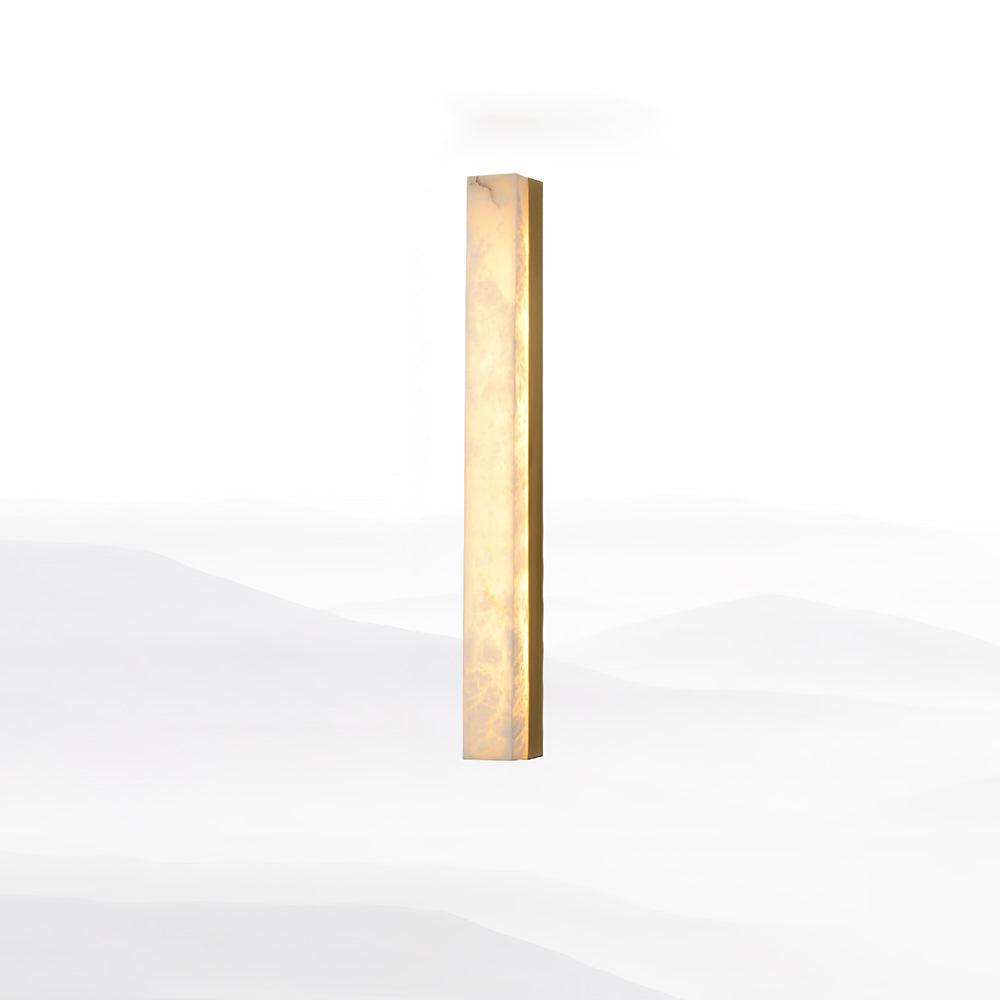 Kristy Linear Brass  Alabaster Wall Lamp