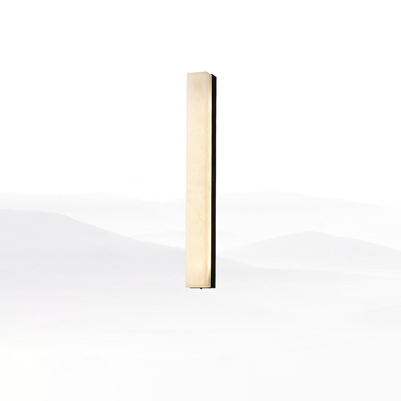 Kristy Linear Brass  Alabaster Wall Lamp