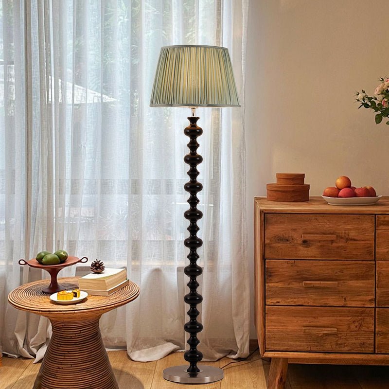 Miro Wood Fabric Floor Lamp - Letslighting