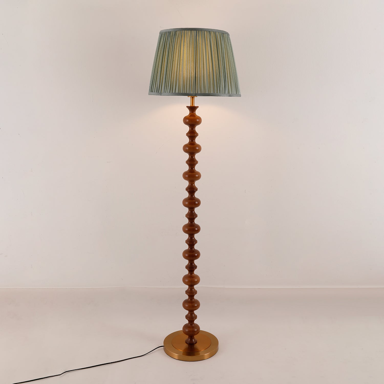 Miro Wood Fabric Floor Lamp - Letslighting