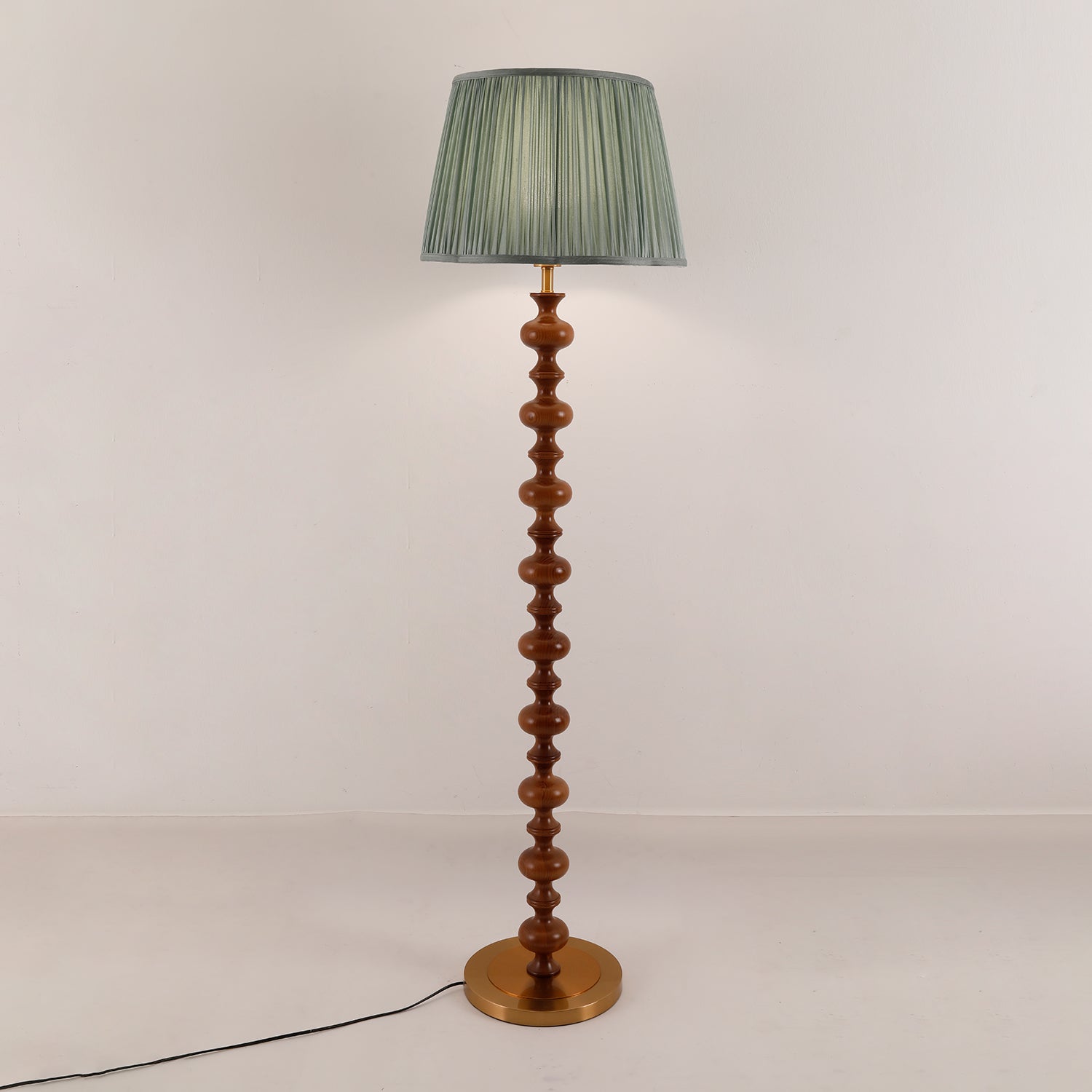 Miro Wood Fabric Floor Lamp - Letslighting