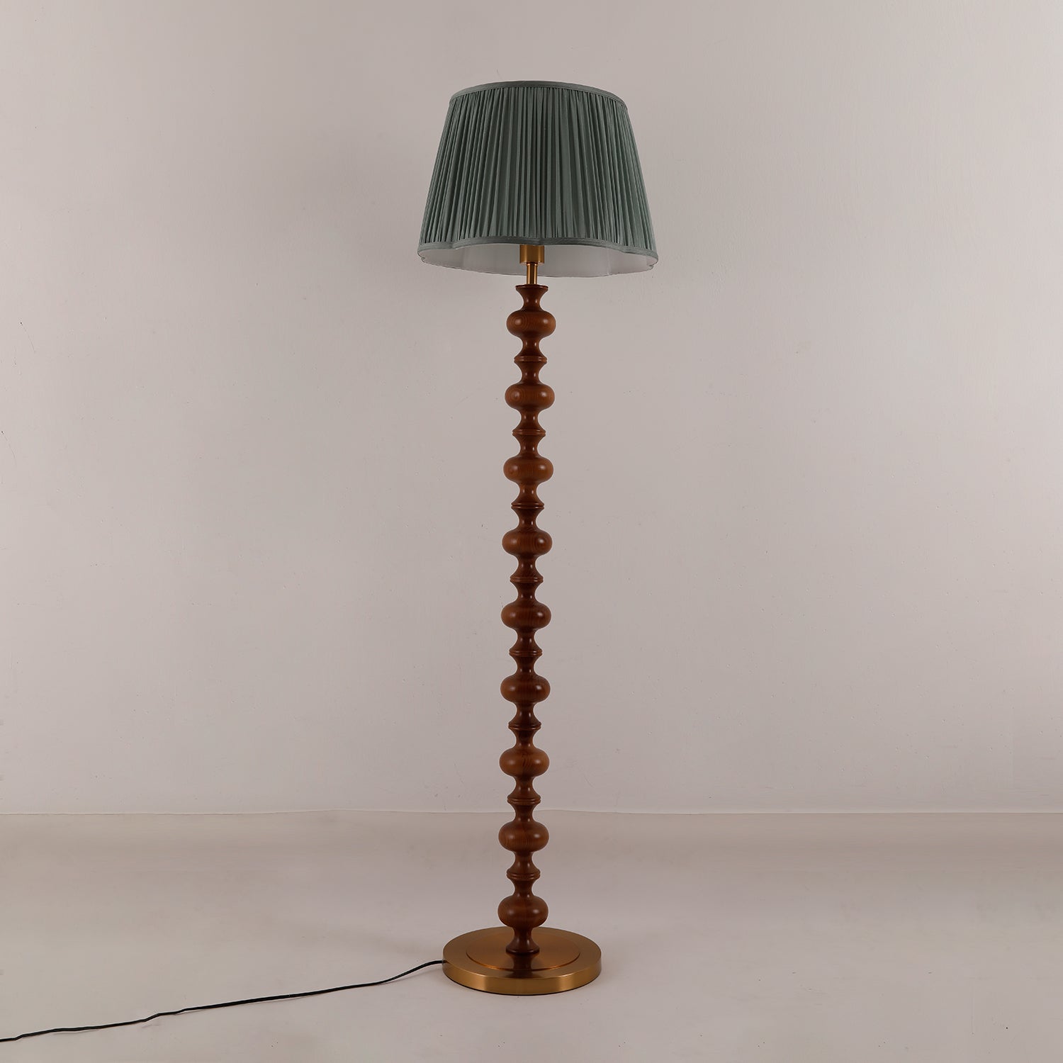 Miro Wood Fabric Floor Lamp - Letslighting