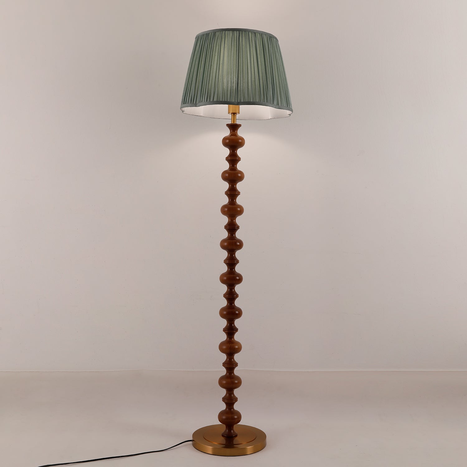 Miro Wood Fabric Floor Lamp - Letslighting