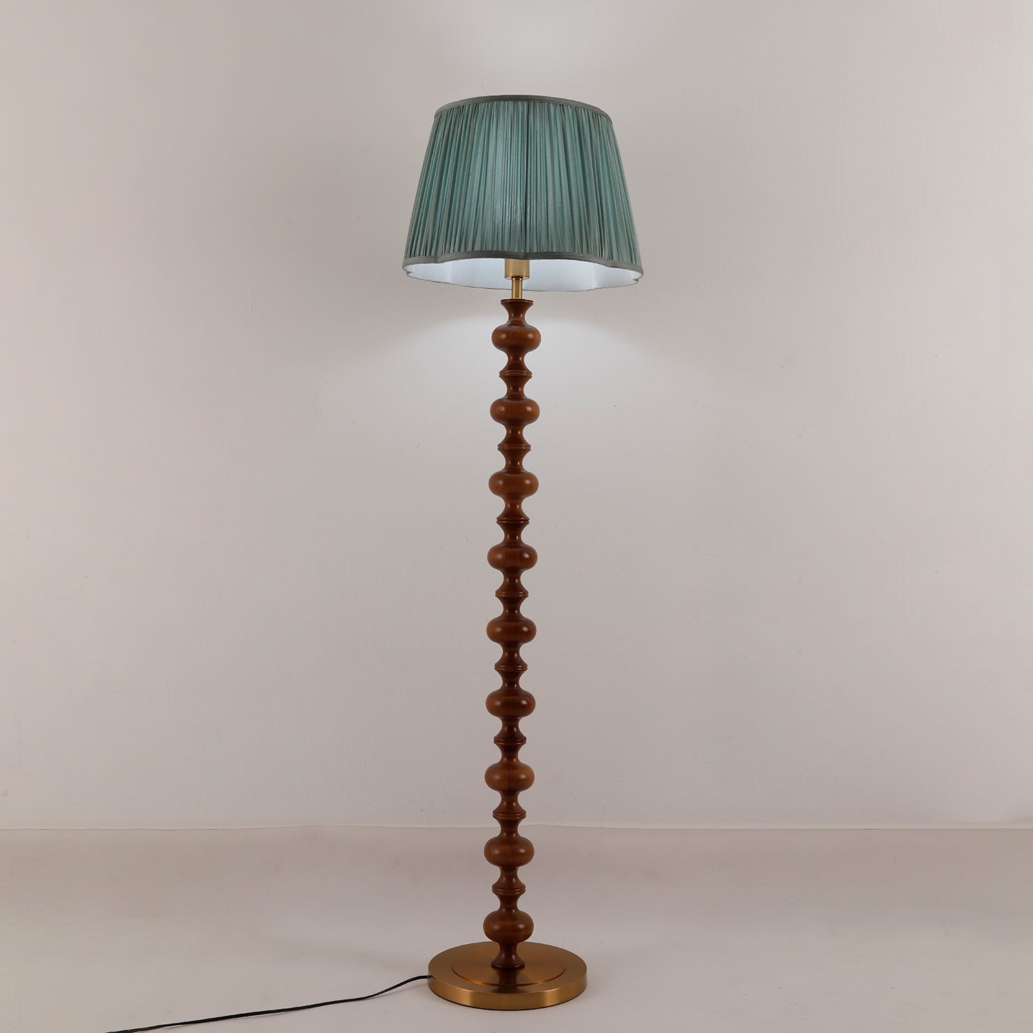 Miro Wood Fabric Floor Lamp - Letslighting