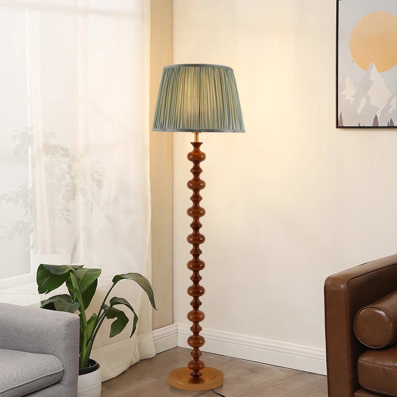 Miro Wood Fabric Floor Lamp - Letslighting