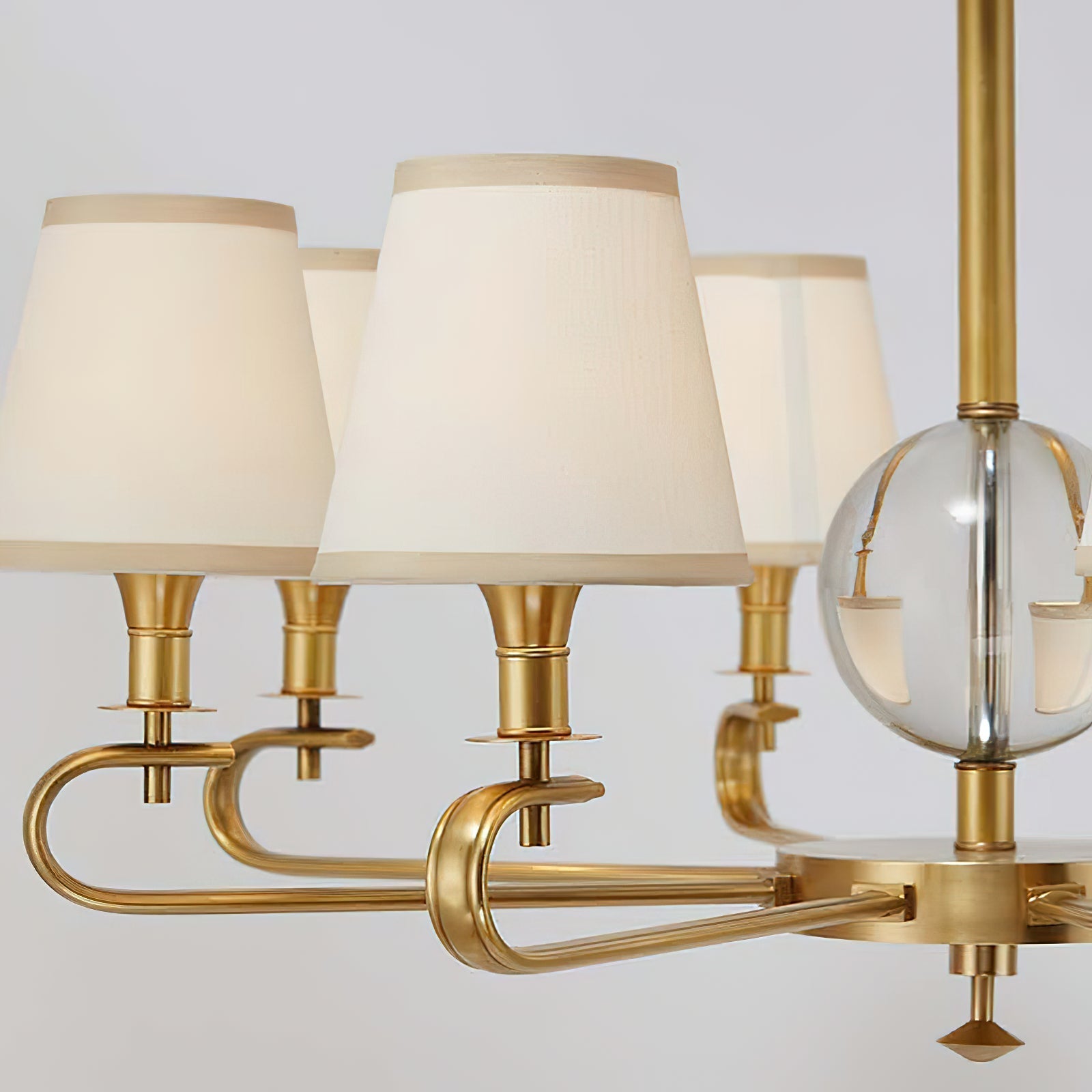 Sage Postmodern Luxury Fabric Crystal Chandelier - Letslighting