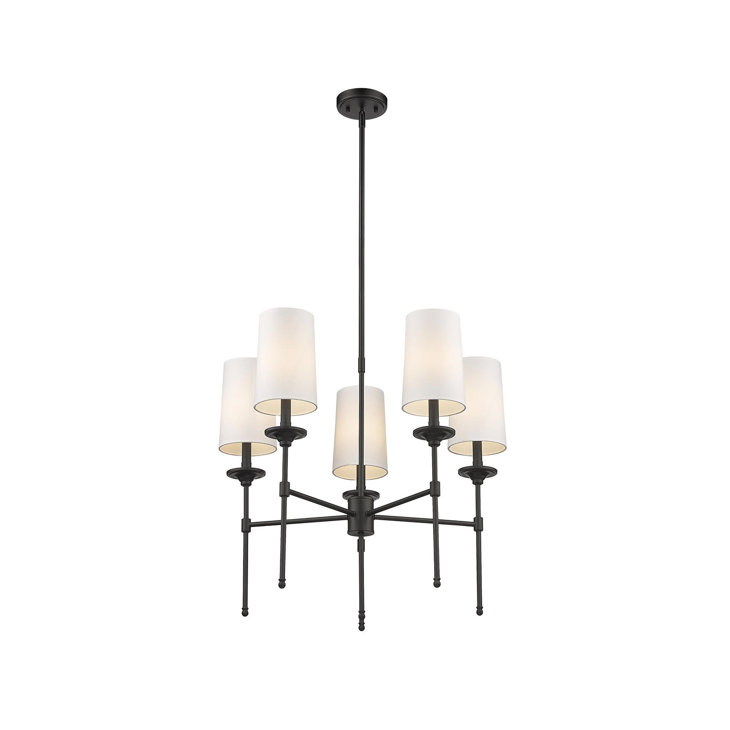 Armiriel Vintage Industrial Brass Fabric Chandelier - Letslighting