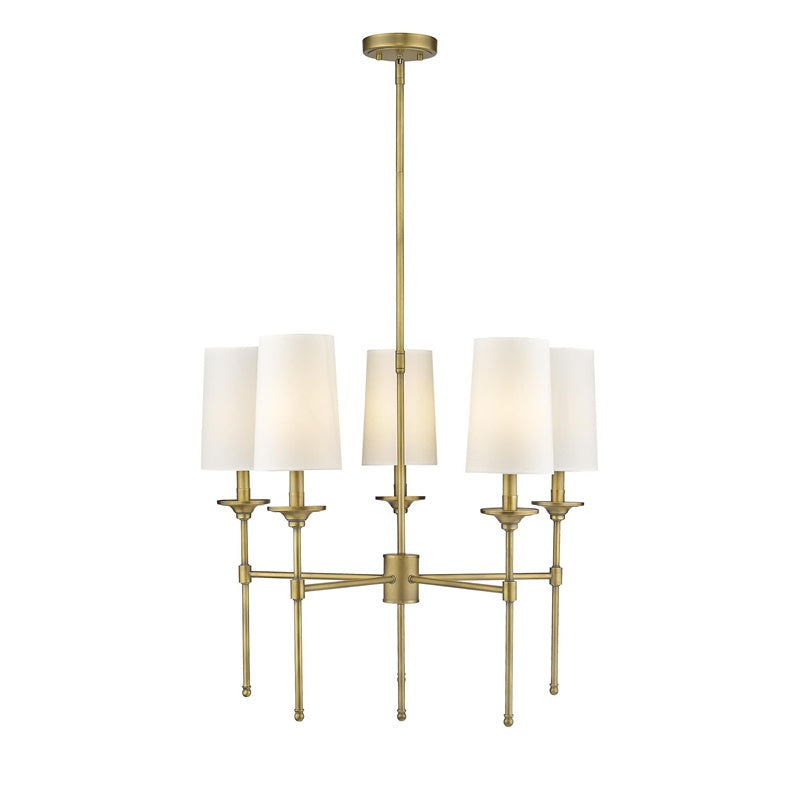 Armiriel Vintage Industrial Brass Fabric Chandelier - Letslighting