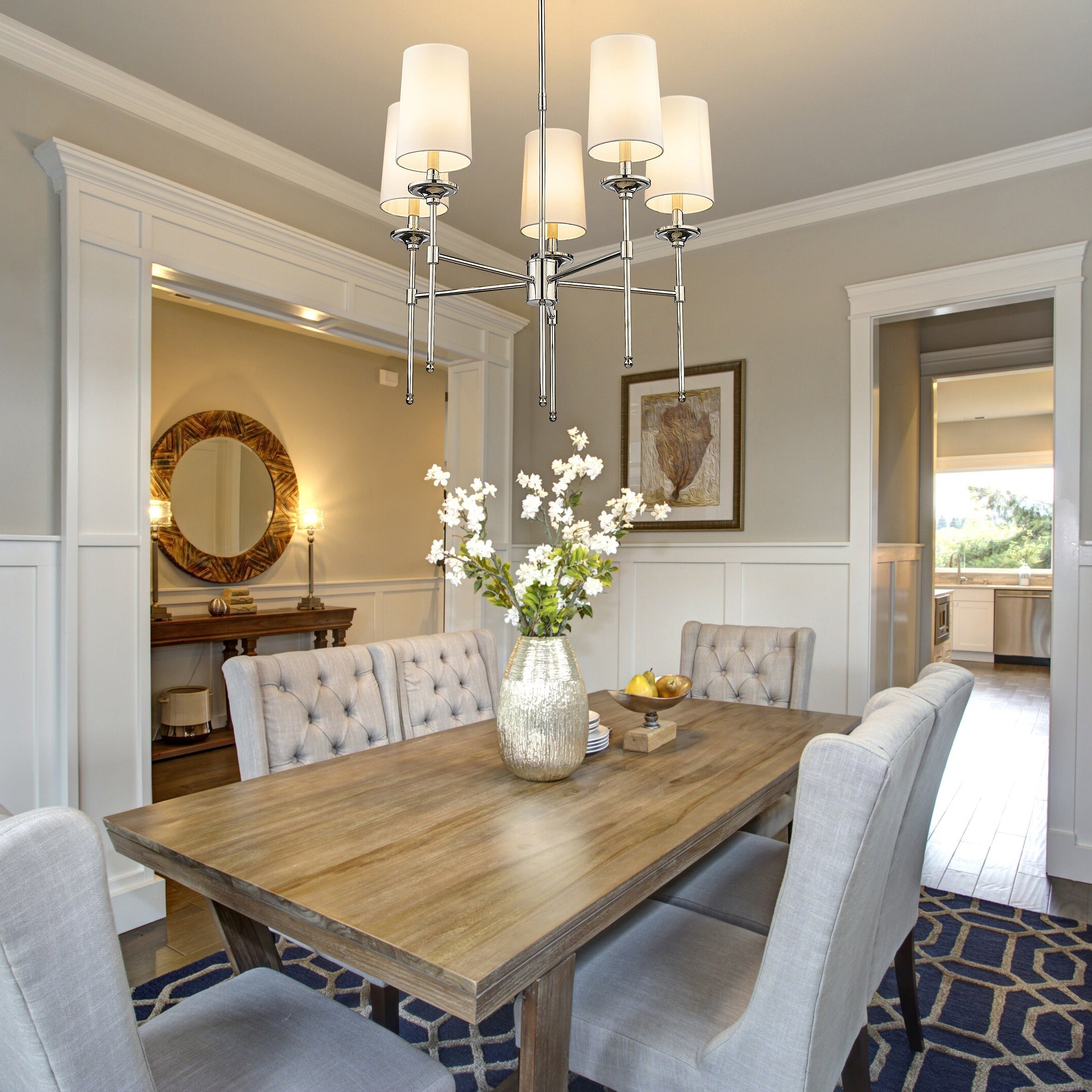 Armiriel Vintage Industrial Brass Fabric Chandelier - Letslighting