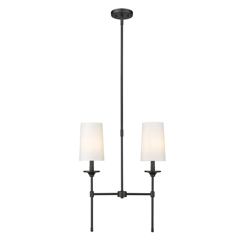 Verinyra Vintage Industrial Linear Brass Fabric Chandelier - Letslighting