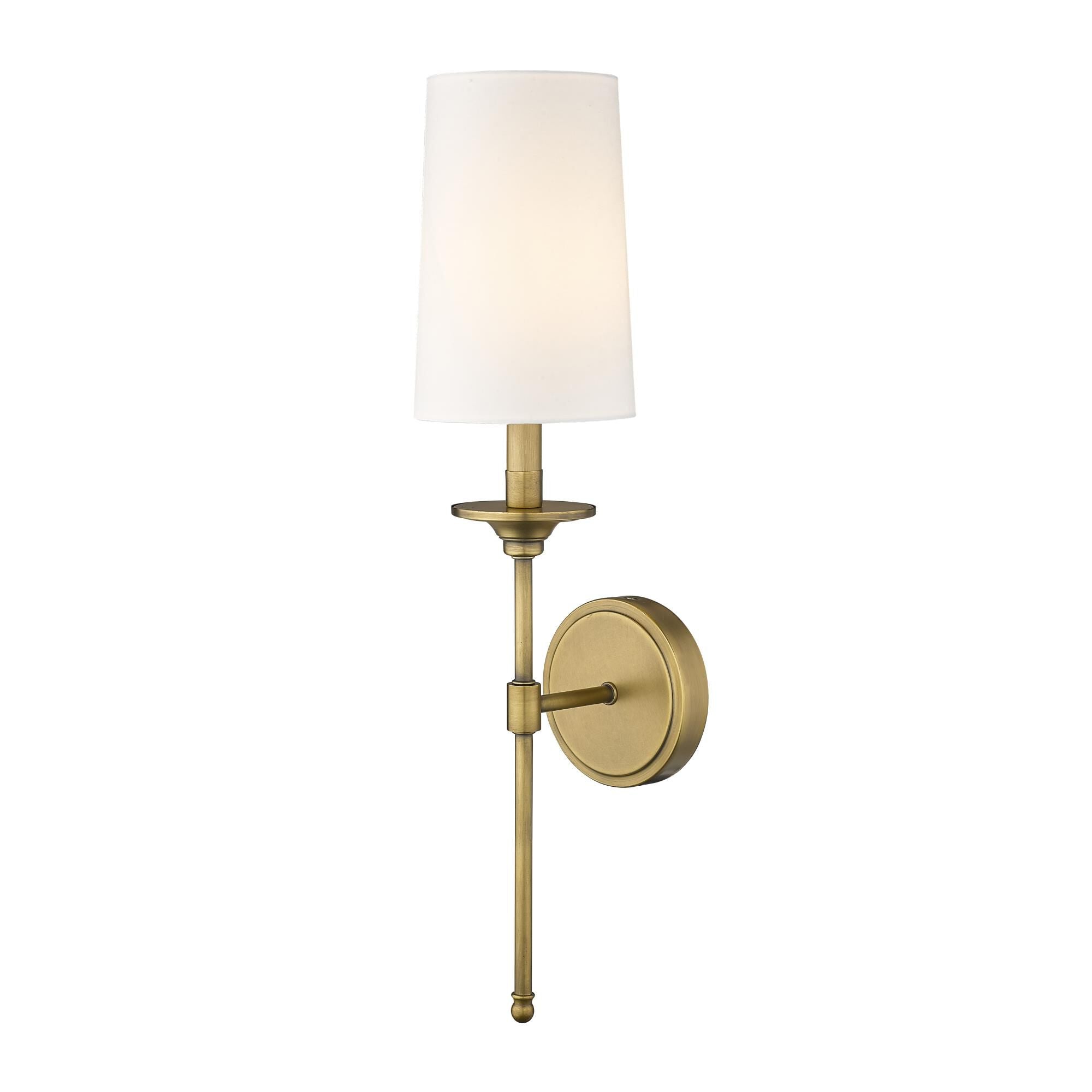 Esileth Vintage Industrial Brass Fabric Wall Lamp - Letslighting