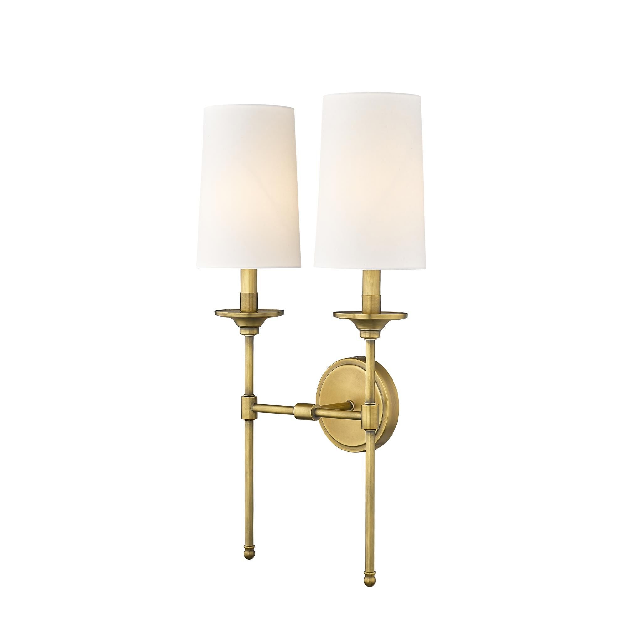 Esileth Vintage Industrial Brass Fabric Wall Lamp - Letslighting