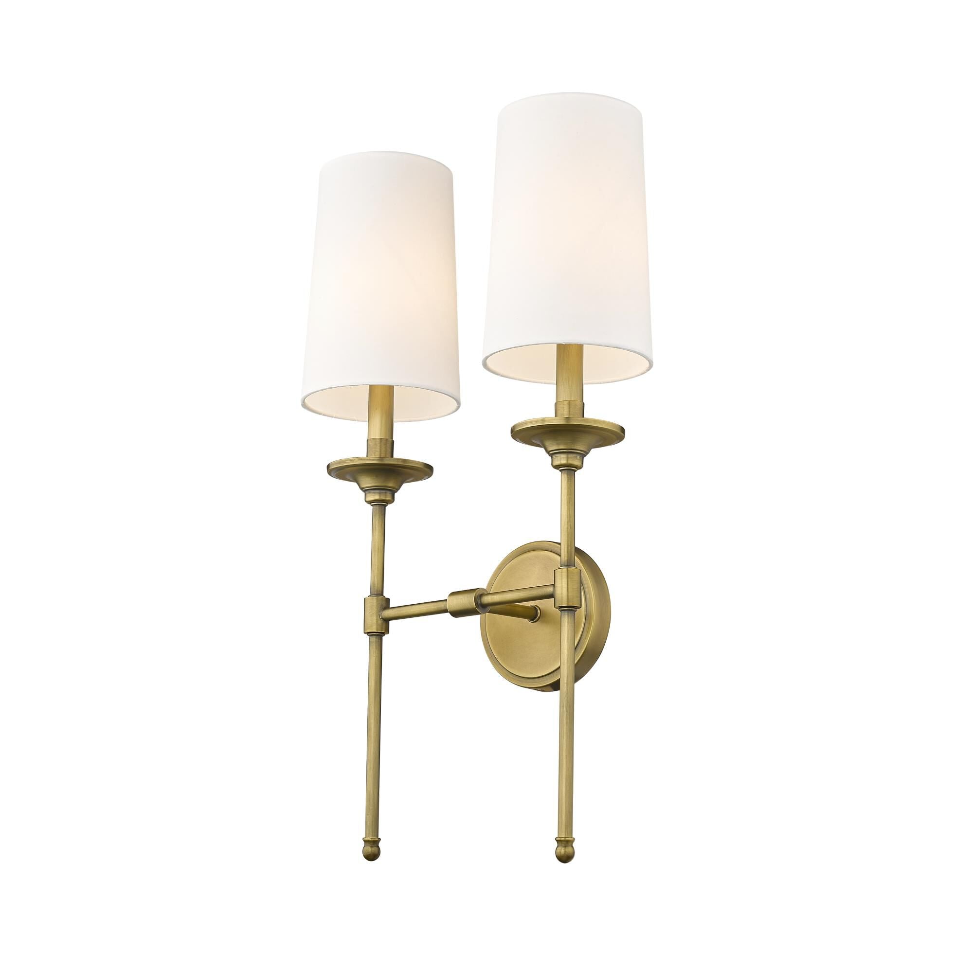 Esileth Vintage Industrial Brass Fabric Wall Lamp - Letslighting