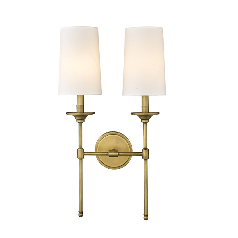 Esileth Vintage Industrial Brass Fabric Wall Lamp - Letslighting