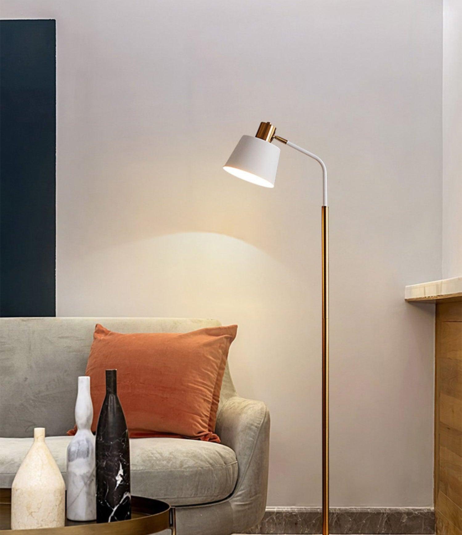 Astran Black & Gold Minimalistic Floor Lamp - Letslighting