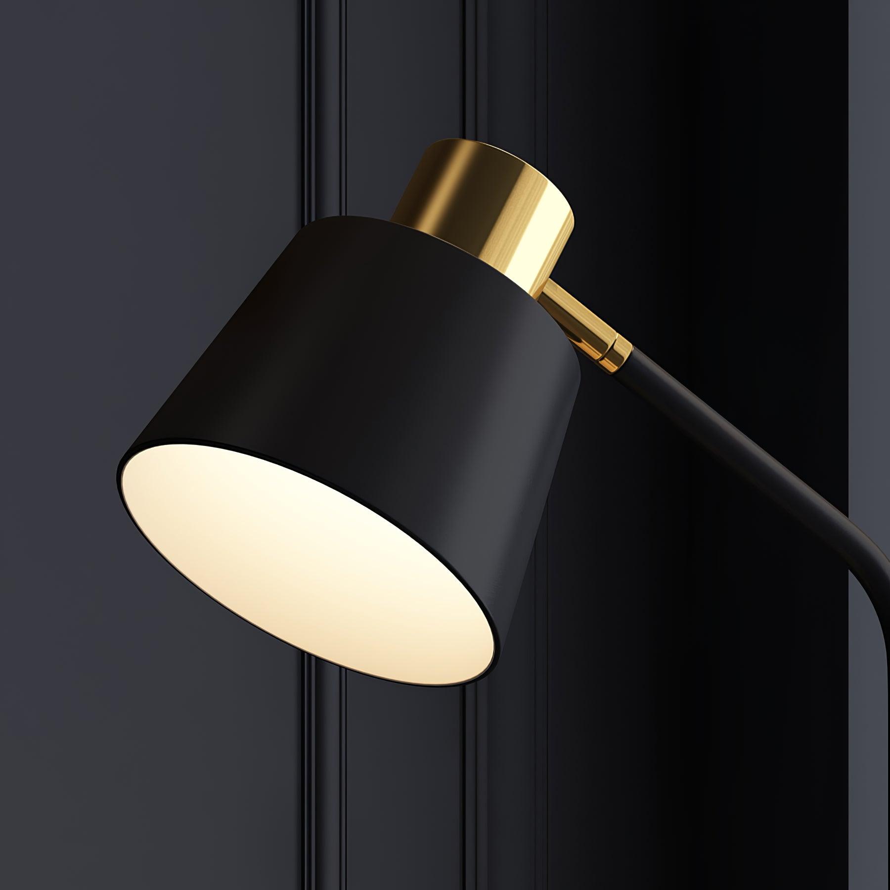 Astran Black & Gold Minimalistic Floor Lamp - Letslighting