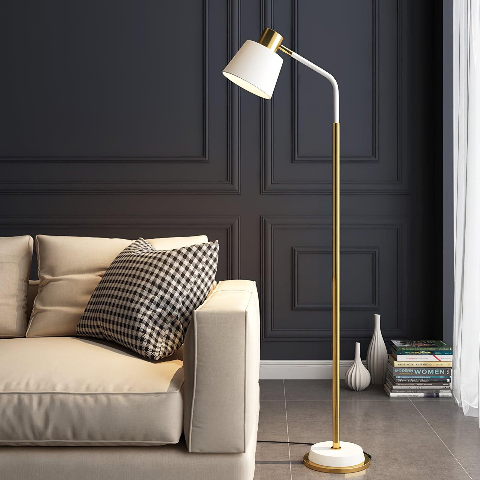 Astran Black & Gold Minimalistic Floor Lamp - Letslighting