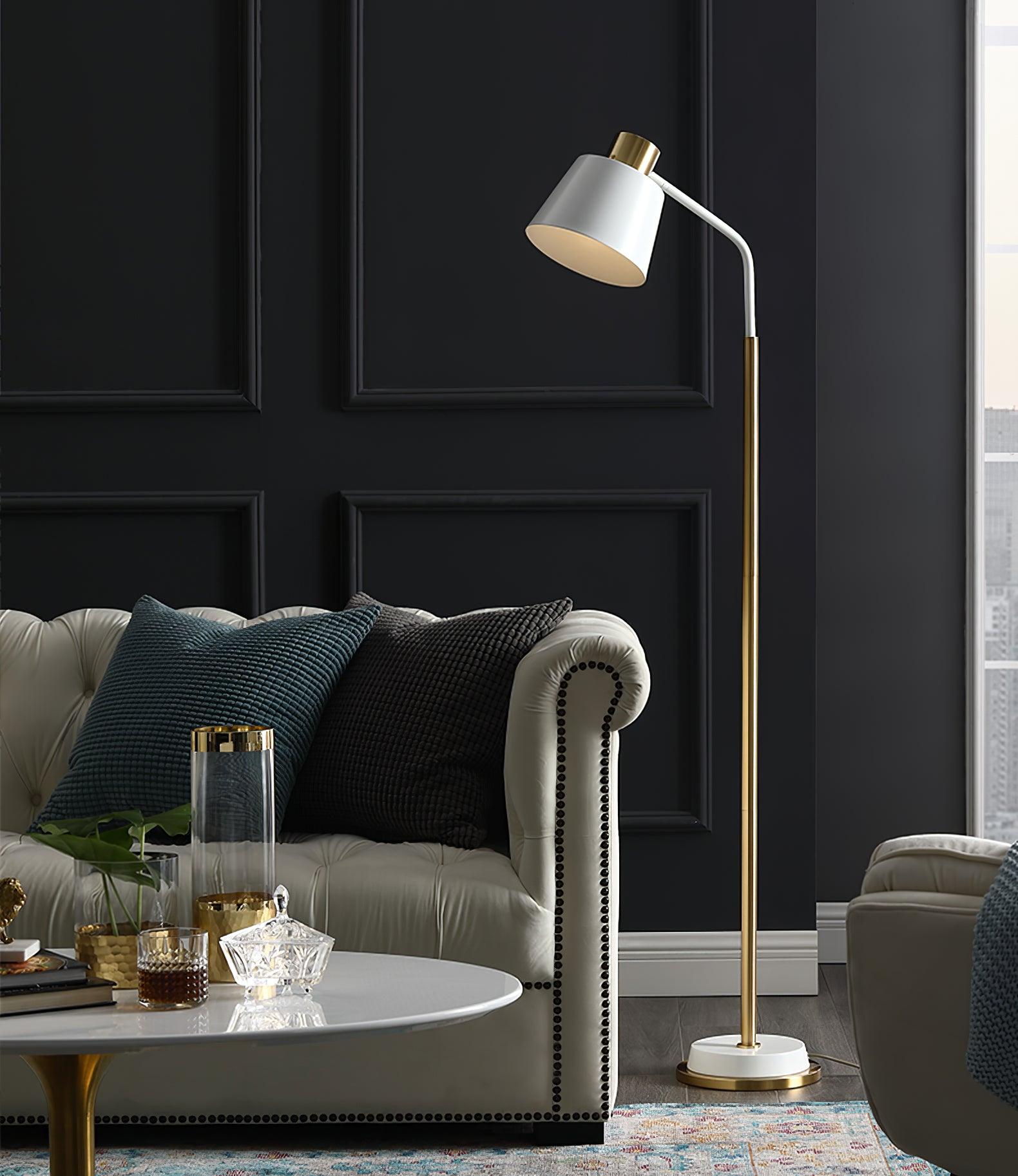 Astran Black & Gold Minimalistic Floor Lamp - Letslighting