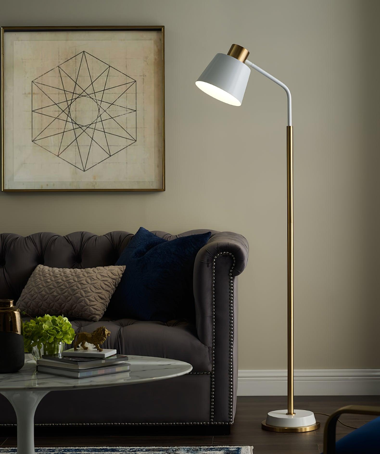 Astran Black & Gold Minimalistic Floor Lamp - Letslighting