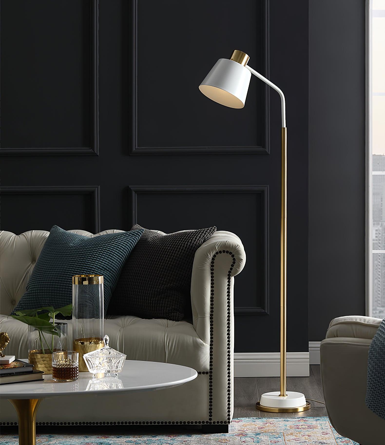 Astran Black & Gold Minimalistic Floor Lamp - Letslighting