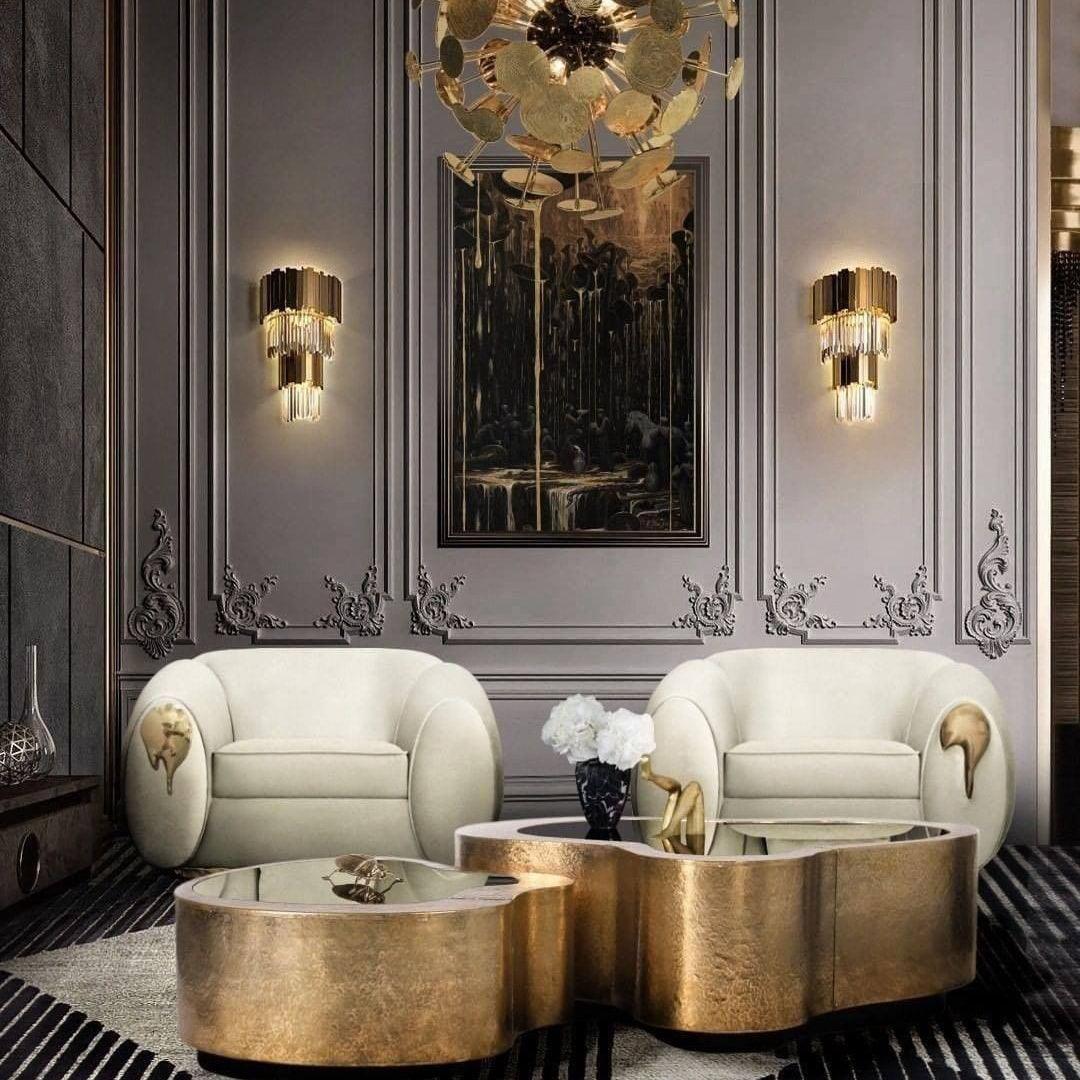 Vevyniel Postmodern Luxury Empire Crystal Wall Lamp - Letslighting