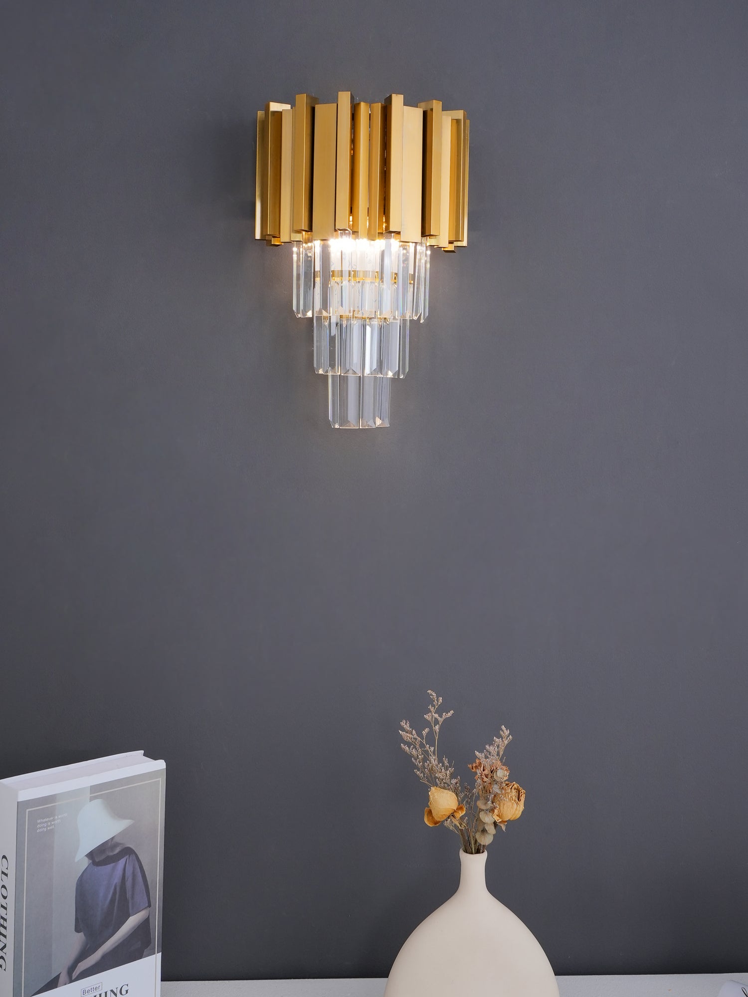 Vevyniel Postmodern Luxury Empire Crystal Wall Lamp - Letslighting