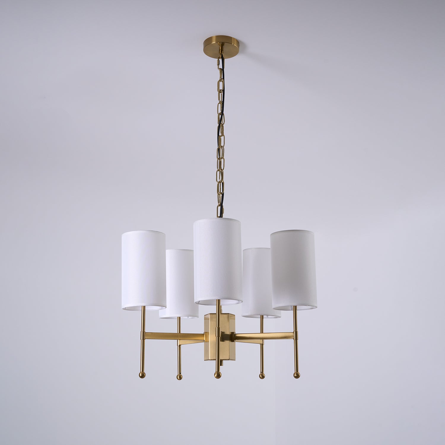 Ulcarisra Traditional Vintage Brass Fabric Chandelier - Letslighting