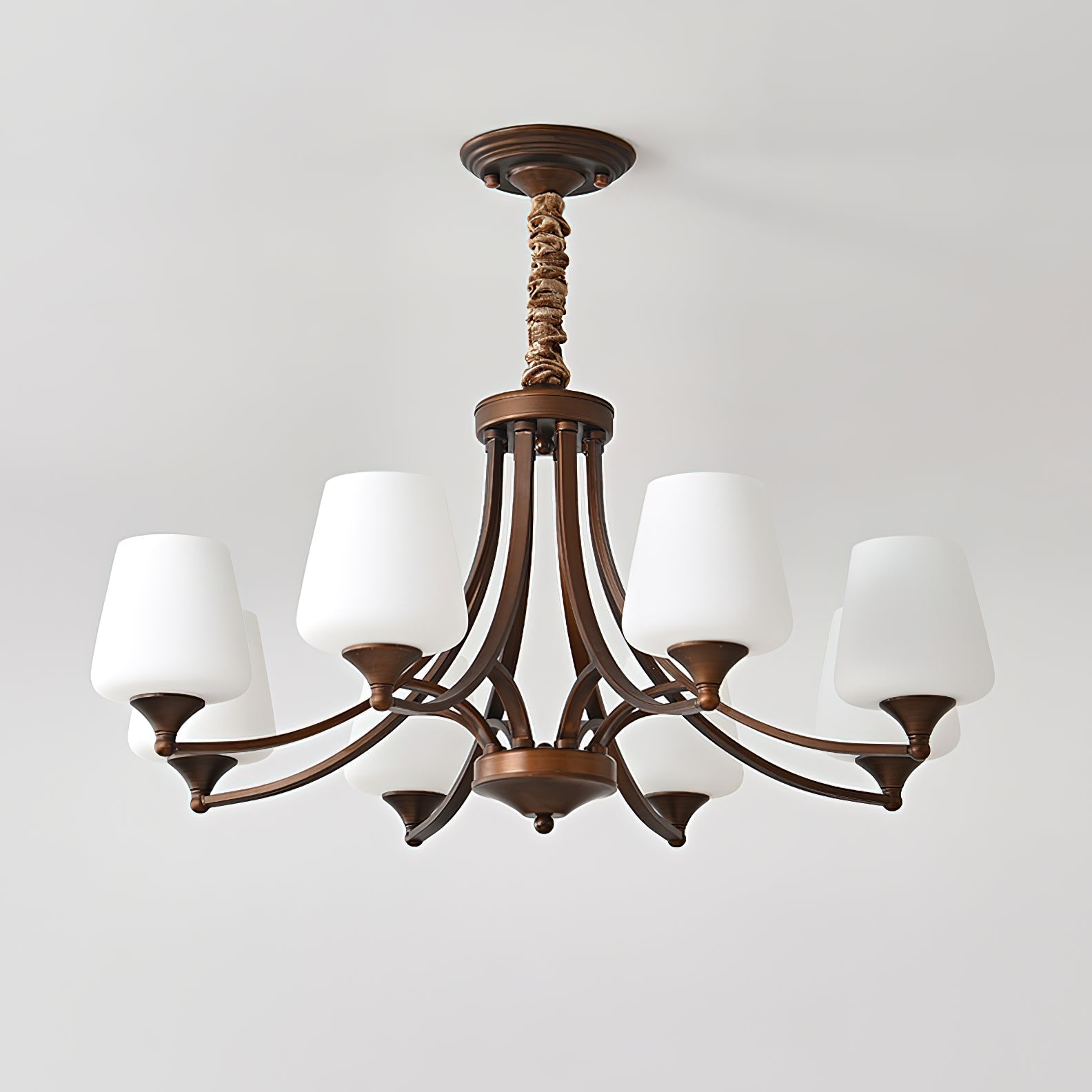 Ulrinara Postmodern Luxury Brass Glass Chandelier - Letslighting