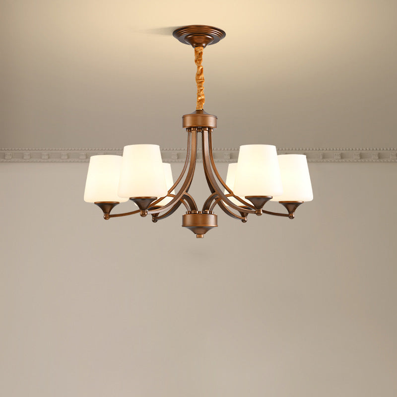 Ulrinara Postmodern Luxury Brass Glass Chandelier - Letslighting
