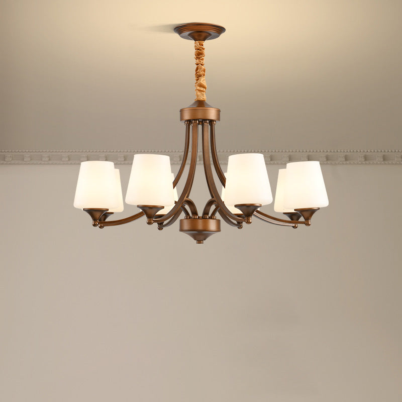 Ulrinara Postmodern Luxury Brass Glass Chandelier - Letslighting