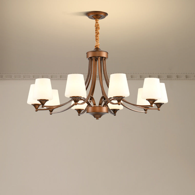 Ulrinara Postmodern Luxury Brass Glass Chandelier - Letslighting
