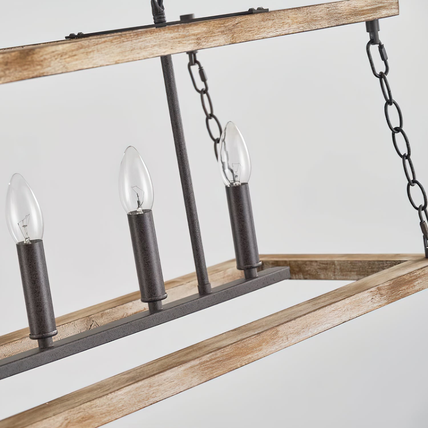 Ilcaryra Vintage Industrial Island Wood Chandelier - Letslighting