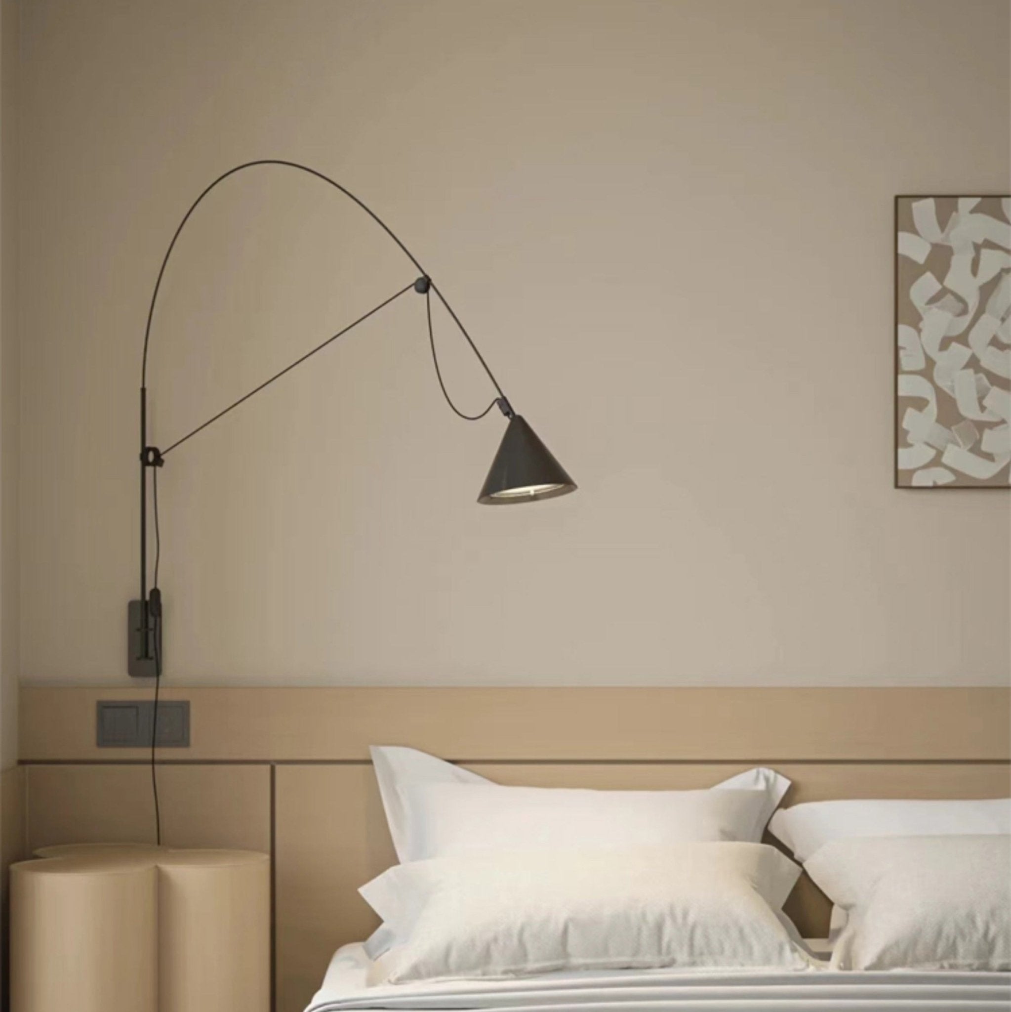 Lustra Wall Lamp Arc Cone Minimalist - Letslighting