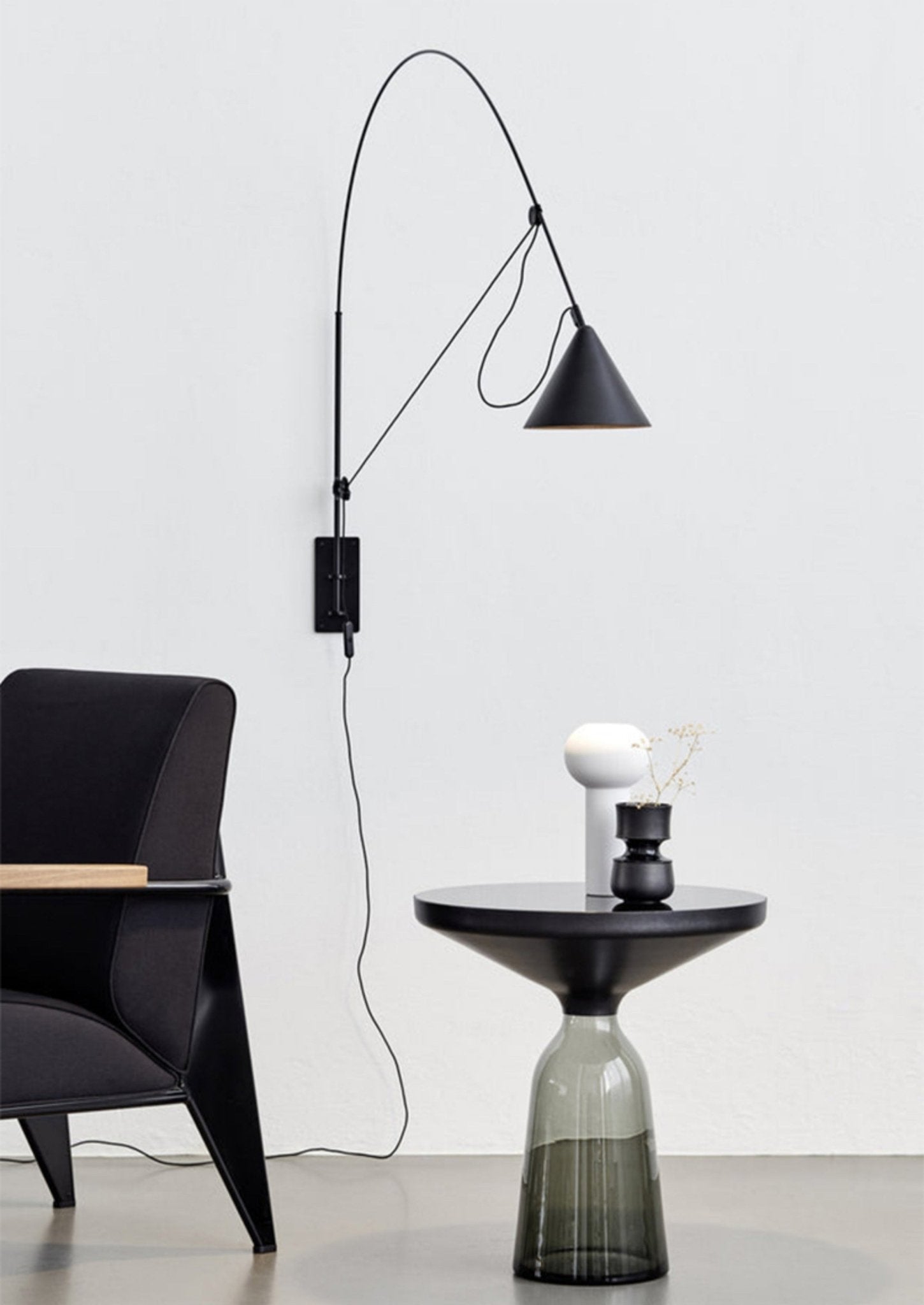 Lustra Wall Lamp Arc Cone Minimalist - Letslighting