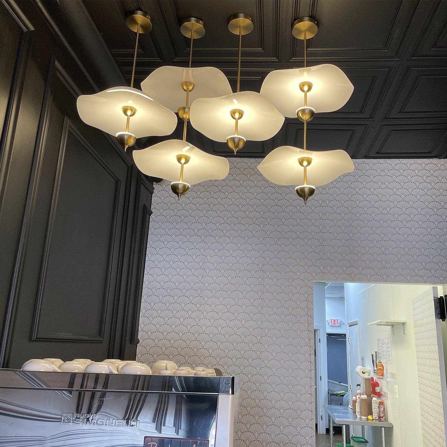 Lusso Wave Double Biscuit Pendant Light