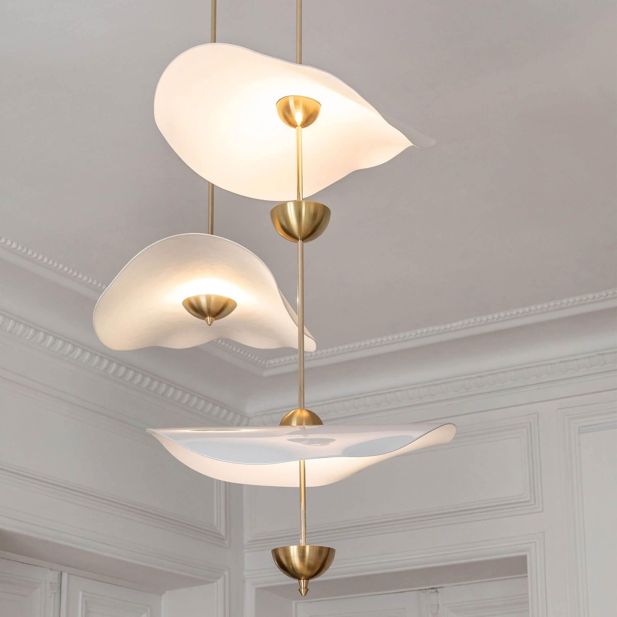 Lusso Wave Double Biscuit Pendant Light