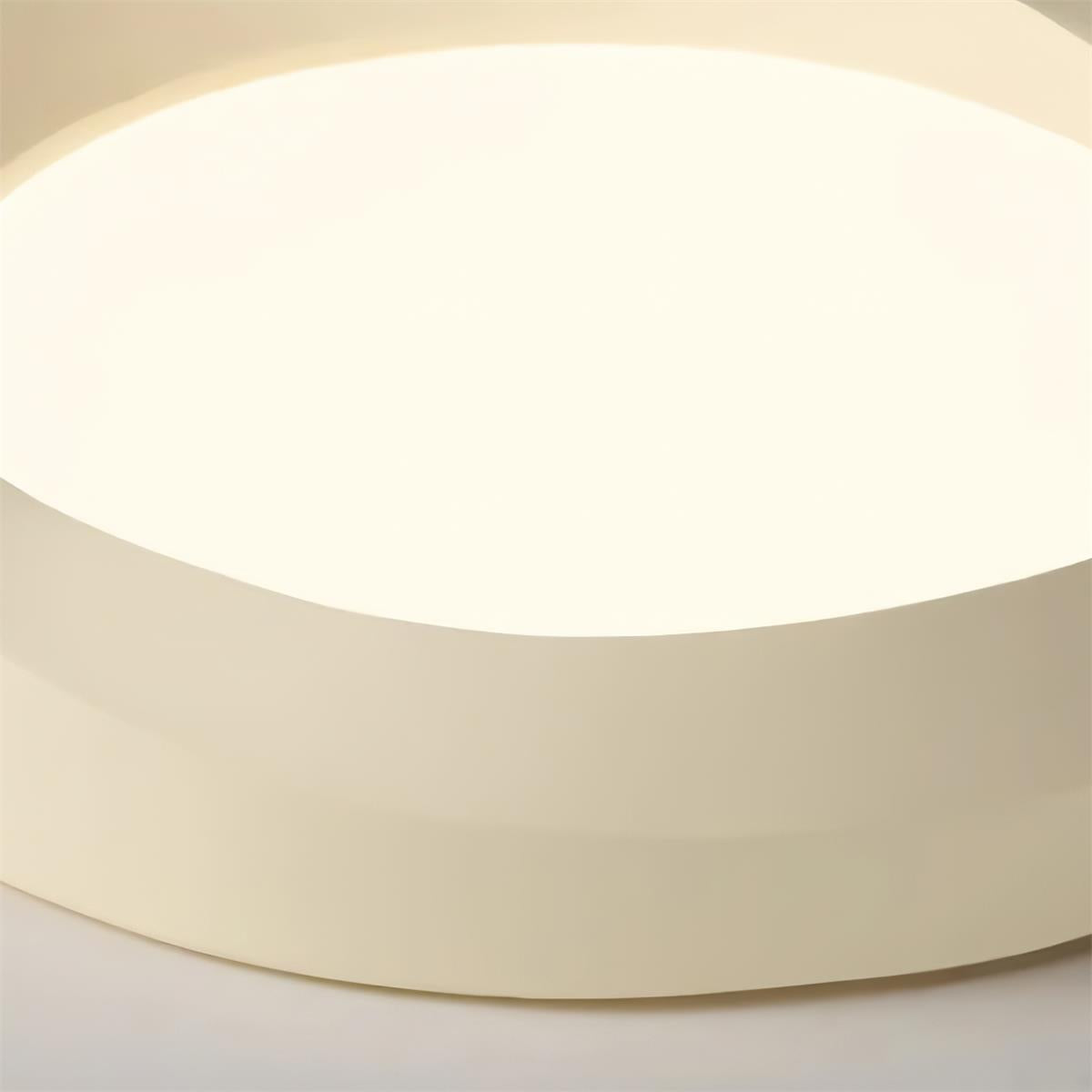 Ceiling Lamp Resin with Soft Curved Frame in Neutral Tones - Letslighting